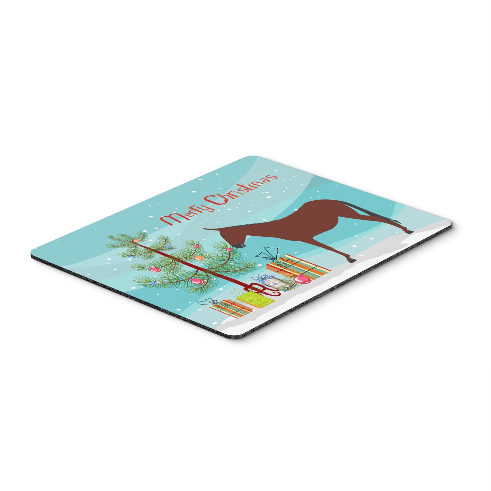 Caroline'S Treasures Hinny Horse Donkey Christmas Mouse & Hot Pad Or Trivet, 7.75 X 9.25, Multicolor (Bb9217Mp)