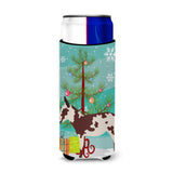 Caroline'S Treasures American Spotted Donkey Christmas Decorative Can Hugger, Slim, Multicolor