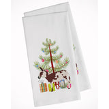 American Spotted Donkey Christmas White Kitchen Towel Set Of 2