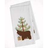 Poitou Poiteuin Donkey Christmas White Kitchen Towel Set Of 2