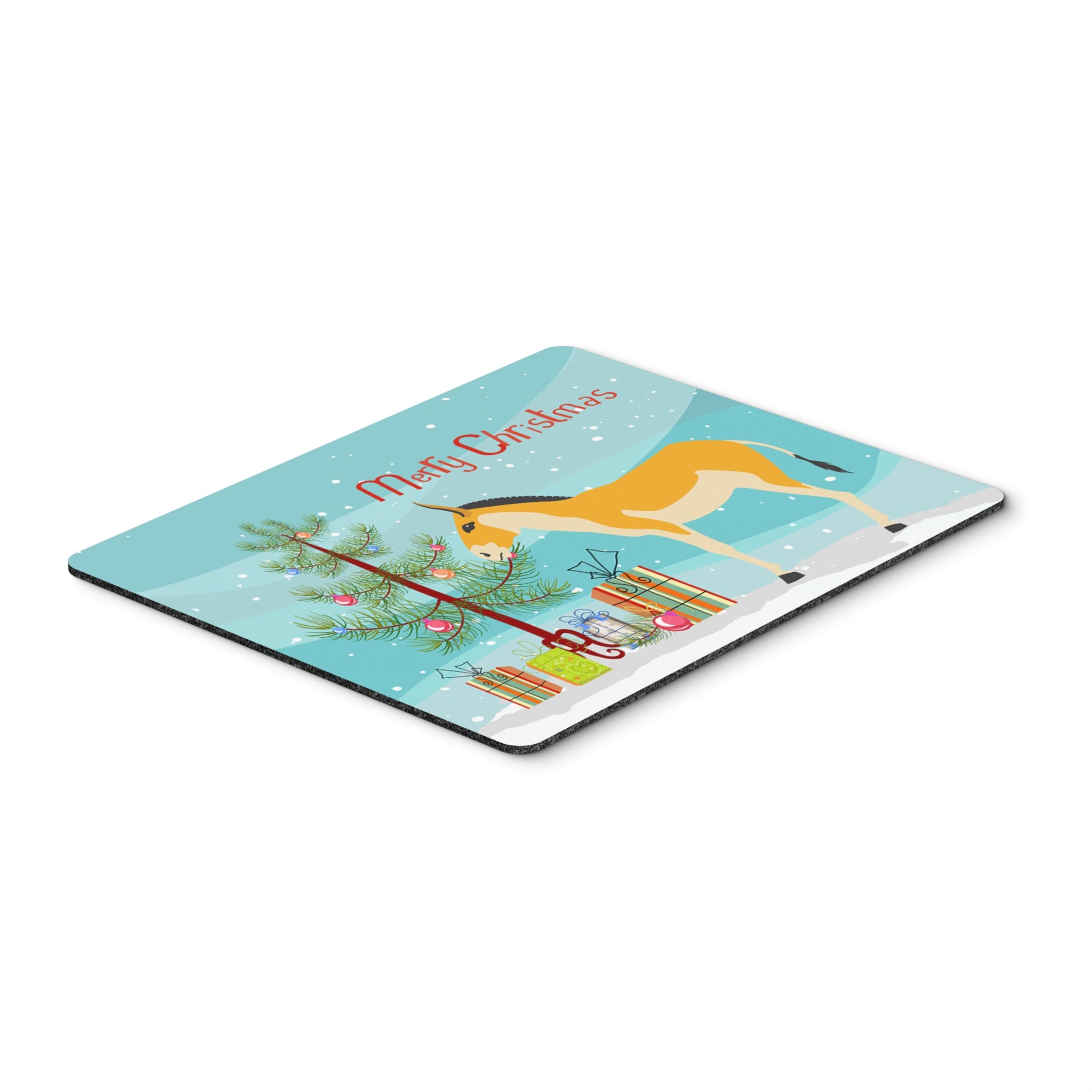 Caroline'S Treasures Turkmenian Kulan Donkey Christmas Mouse & Hot Pad Or Trivet, 7.75 X 9.25, Multicolor (Bb9221Mp)