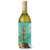 Caroline'S Treasures Eurasian Beaver Christmas Decorative Bottle Hugger, 750Ml, Multicolor