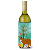 Caroline'S Treasures Red Fox Christmas Decorative Bottle Hugger, 750Ml, Multicolor