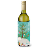 Caroline'S Treasures White Arctic Fox Christmas Decorative Bottle Hugger, 750Ml, Multicolor