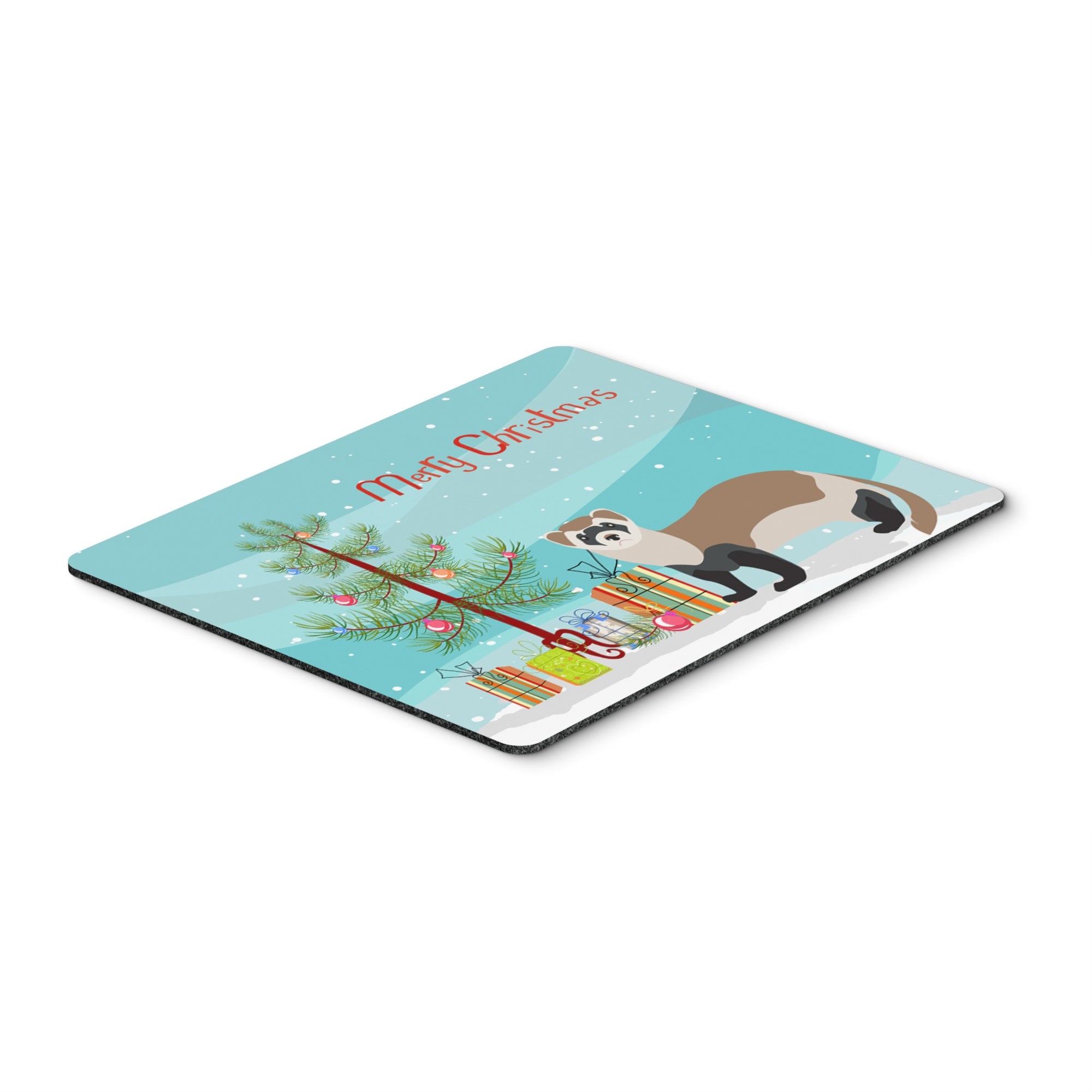 Caroline'S Treasures Ferret Christmas Mouse & Hot Pad Or Trivet, 7.75 X 9.25, Multicolor (Bb9245Mp)