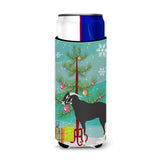 Caroline'S Treasures Black Bengal Goat Christmas Decorative Can Hugger, Slim, Multicolor