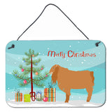 Caroline'S Treasures American Lamancha Goat Christmas Metal Print, 8 X 12