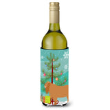 Caroline'S Treasures American Lamancha Goat Christmas Decorative Bottle Hugger, 750Ml, Multicolor