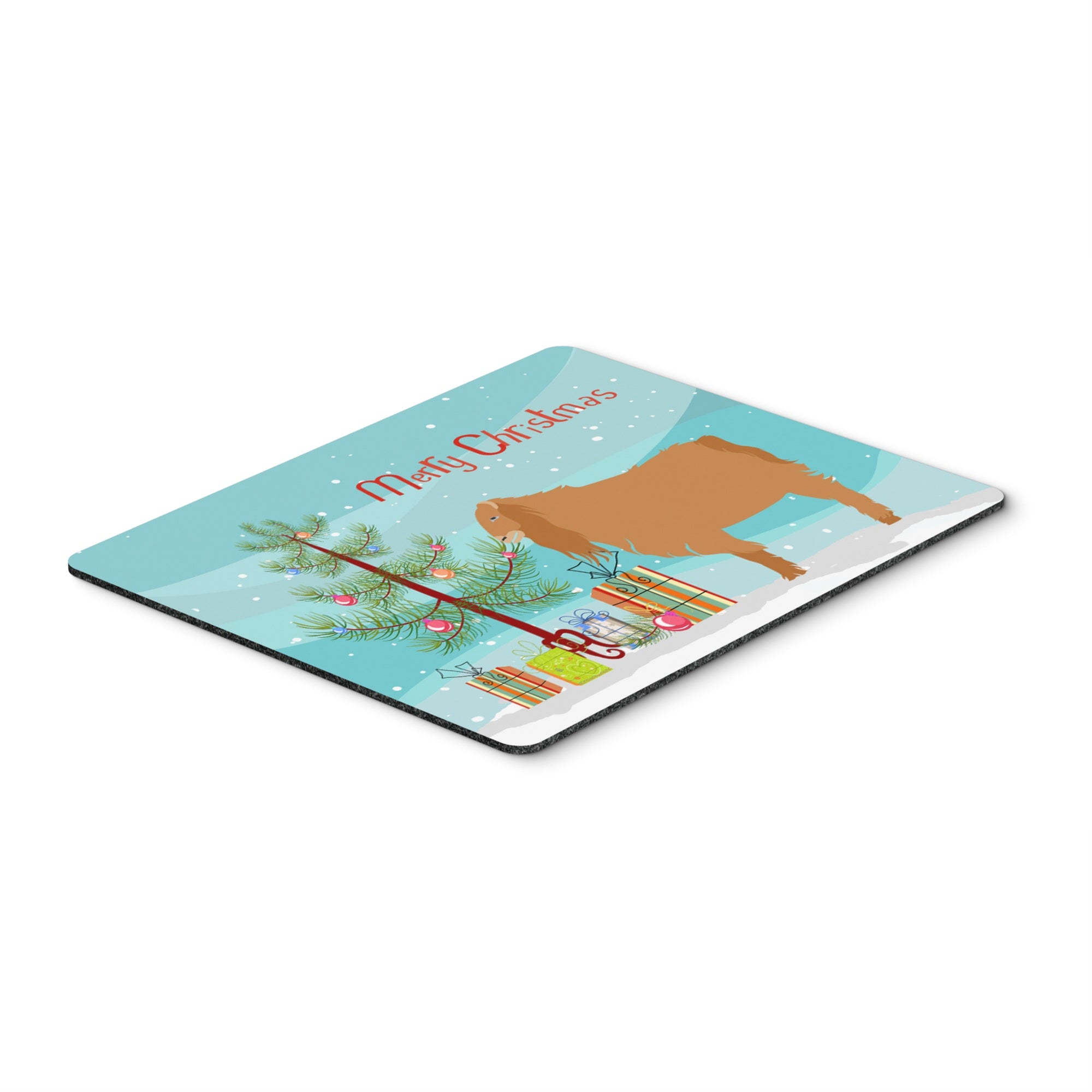 Caroline'S Treasures American Lamancha Goat Christmas Mouse & Hot Pad Or Trivet, 7.75 X 9.25, Multicolor (Bb9252Mp)