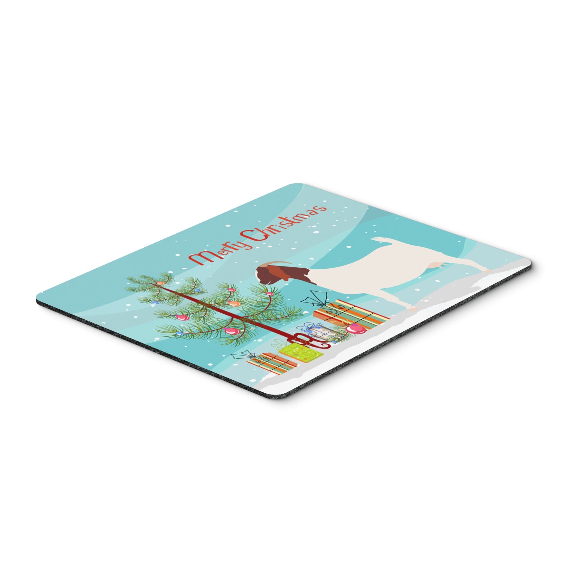 Caroline'S Treasures Boer Goat Christmas Mouse & Hot Pad Or Trivet, 7.75 X 9.25, Multicolor (Bb9253Mp)