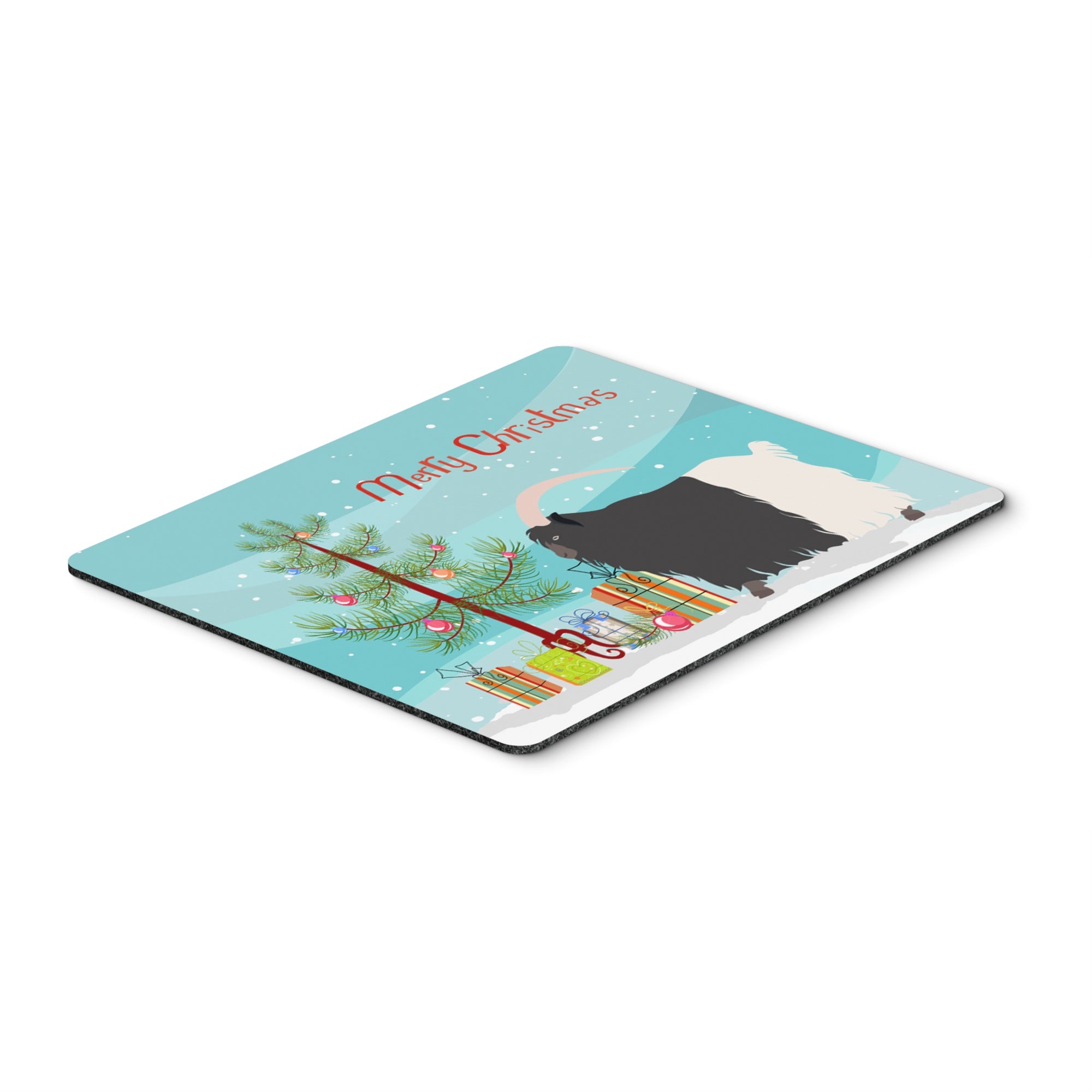 Caroline'S Treasures Welsh Black-Necked Goat Christmas Mouse & Hot Pad Or Trivet, 7.75 X 9.25, Multicolor (Bb9254Mp)