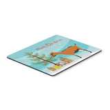 Caroline'S Treasures Oberhasli Goat Christmas Mouse & Hot Pad Or Trivet, 7.75 X 9.25, Multicolor (Bb9255Mp)