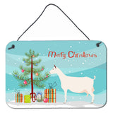 Caroline'S Treasures Saanen Goat Christmas Metal Print, 8 X 12