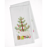 Saanen Goat Christmas White Kitchen Towel Set Of 2