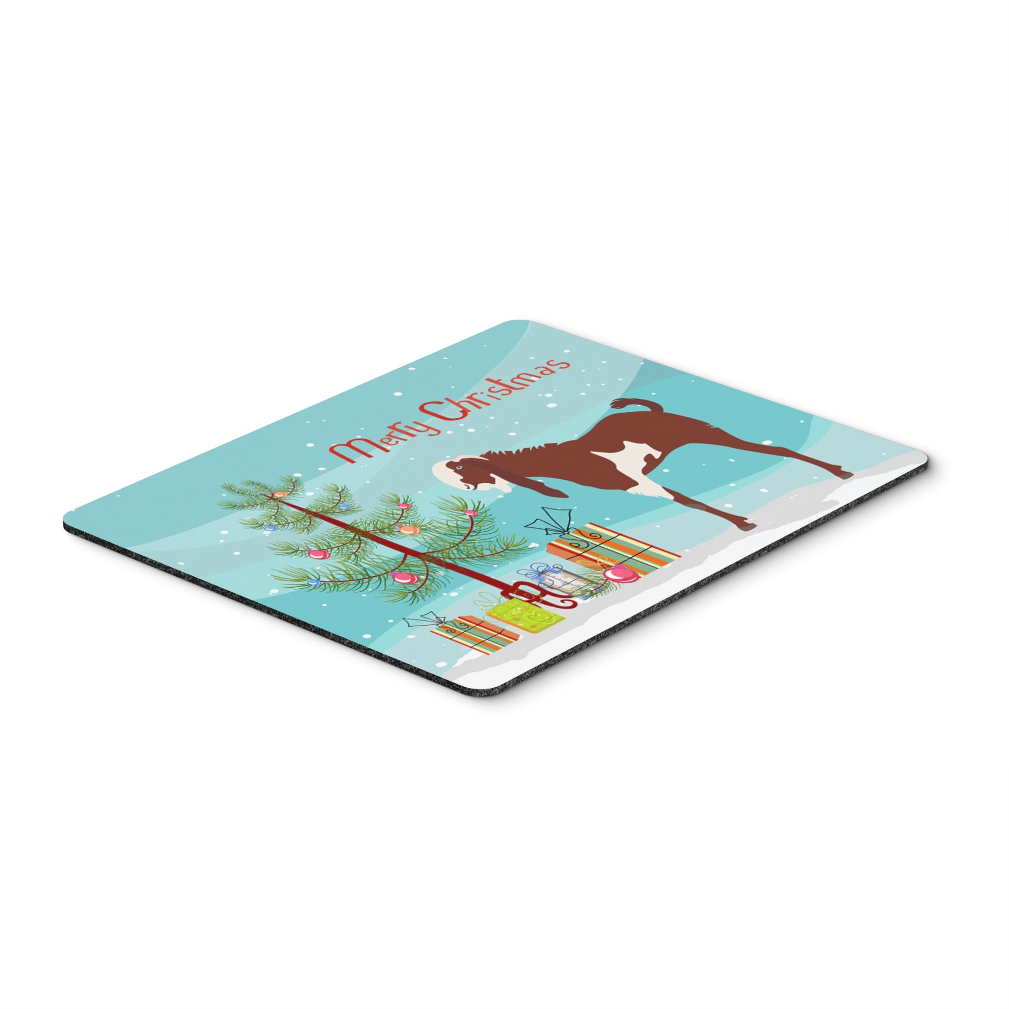 Caroline'S Treasures Jamnapari Goat Christmas Mouse & Hot Pad Or Trivet, 7.75 X 9.25, Multicolor (Bb9257Mp)