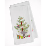 Buff Grey Back Goose Christmas White Kitchen Towel Set Of 2