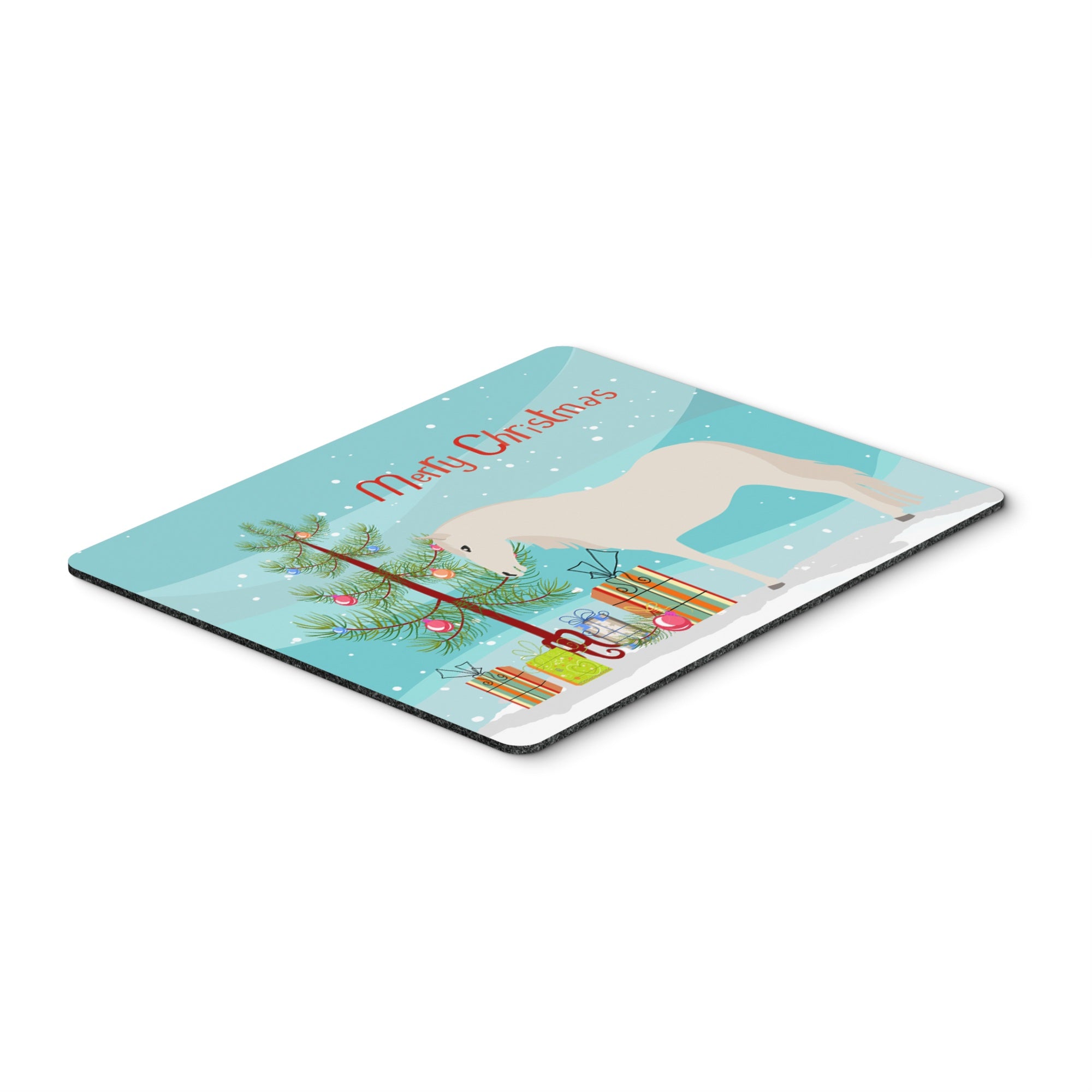 Caroline'S Treasures Paso Fino Horse Christmas Mouse & Hot Pad Or Trivet, 7.75 X 9.25, Multicolor (Bb9272Mp)