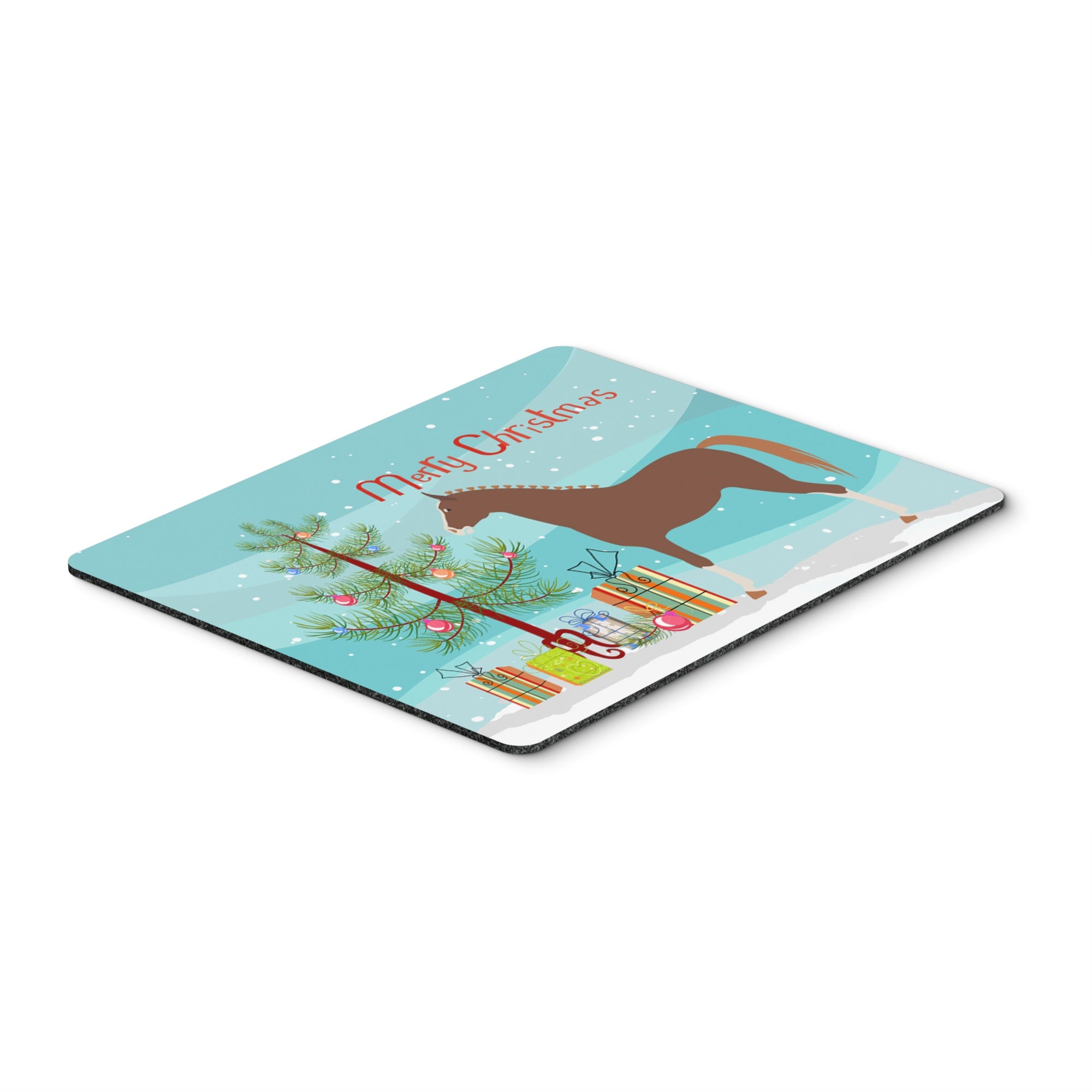 Caroline'S Treasures Hannoverian Horse Christmas Mouse & Hot Pad Or Trivet, 7.75 X 9.25, Multicolor (Bb9276Mp)