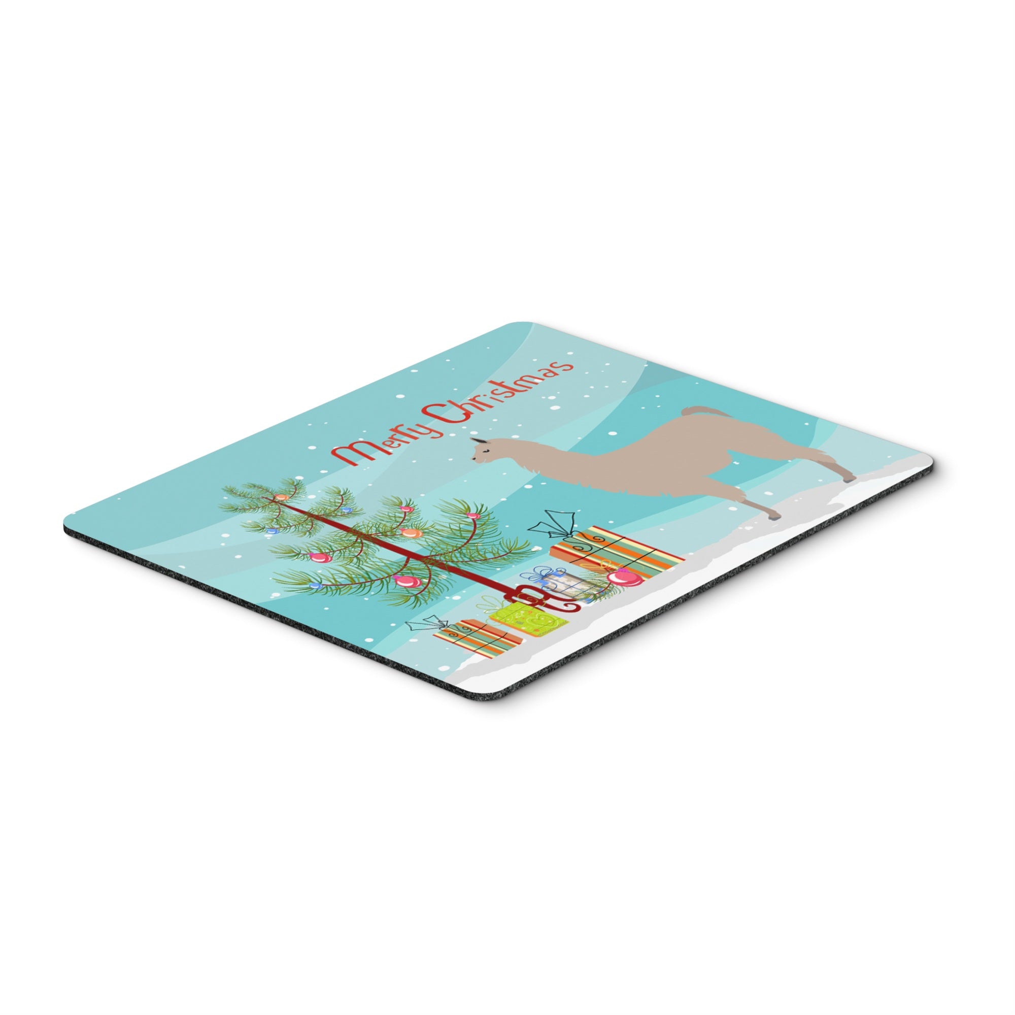 Caroline'S Treasures Llama Christmas Mouse & Hot Pad Or Trivet, 7.75 X 9.25, Multicolor (Bb9283Mp)