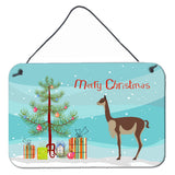 Caroline'S Treasures Vicugna Or Vicuna Christmas Metal Print, 8 X 12