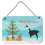 Caroline'S Treasures Llama Q' Ara Christmas Metal Print, 8 X 12