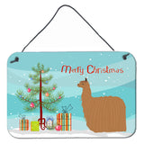 Caroline'S Treasures Alpaca Suri Christmas Metal Print, 8 X 12, Multicolor
