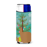Caroline'S Treasures Alpaca Suri Christmas Decorative Can Hugger, Slim, Multicolor