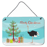 Caroline'S Treasures Common Ostrich Christmas Metal Print, 8 X 12