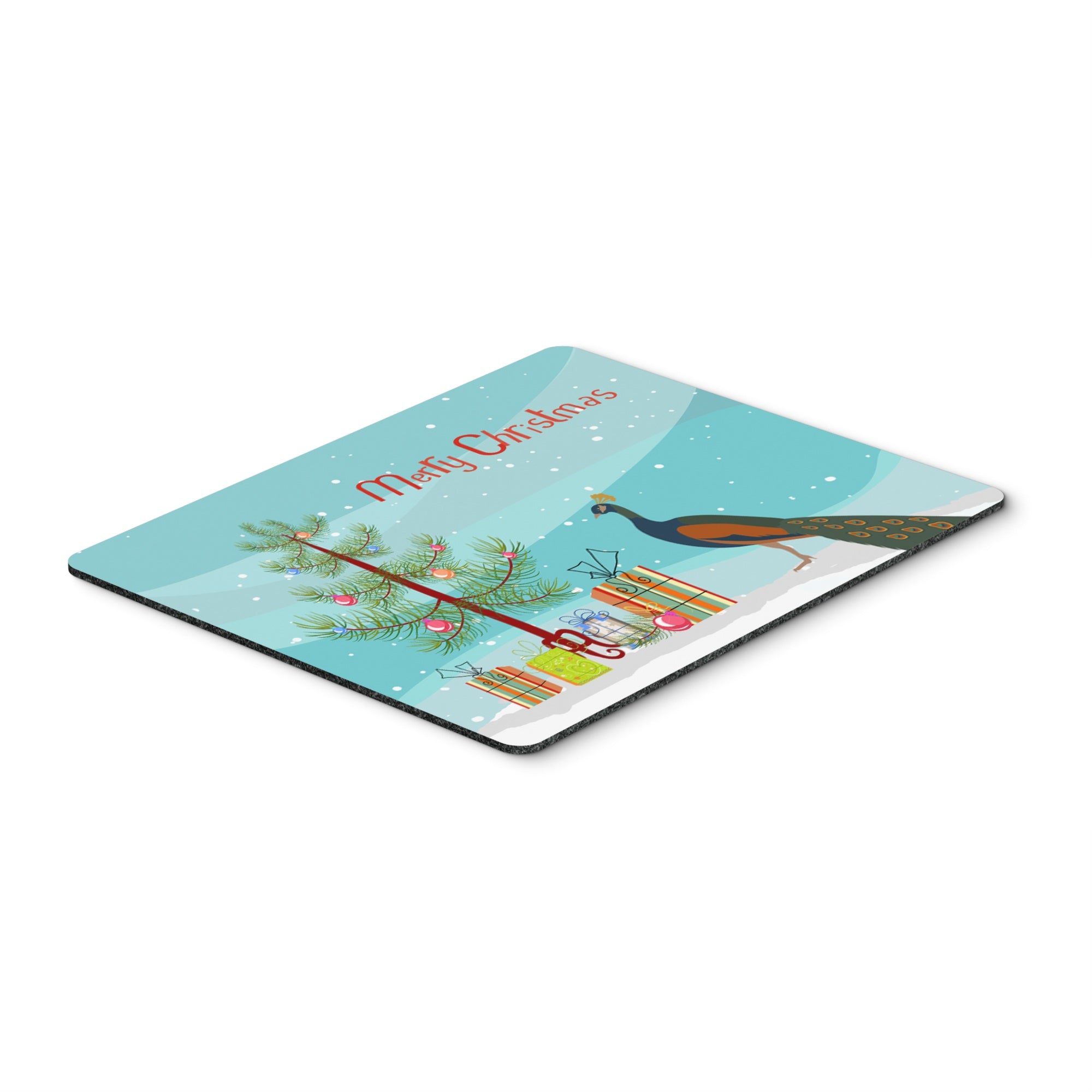 Caroline'S Treasures Indian Peacock Peafowl Christmas Mouse & Hot Pad Or Trivet, 7.75 X 9.25, Multicolor (Bb9292Mp)