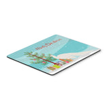 Caroline'S Treasures White Peacock Peafowl Christmas Mouse & Hot Pad Or Trivet, 7.75 X 9.25, Multicolor (Bb9293Mp)