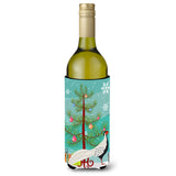 Caroline'S Treasures Silver Pheasant Christmas Decorative Bottle Hugger, 750Ml, Multicolor