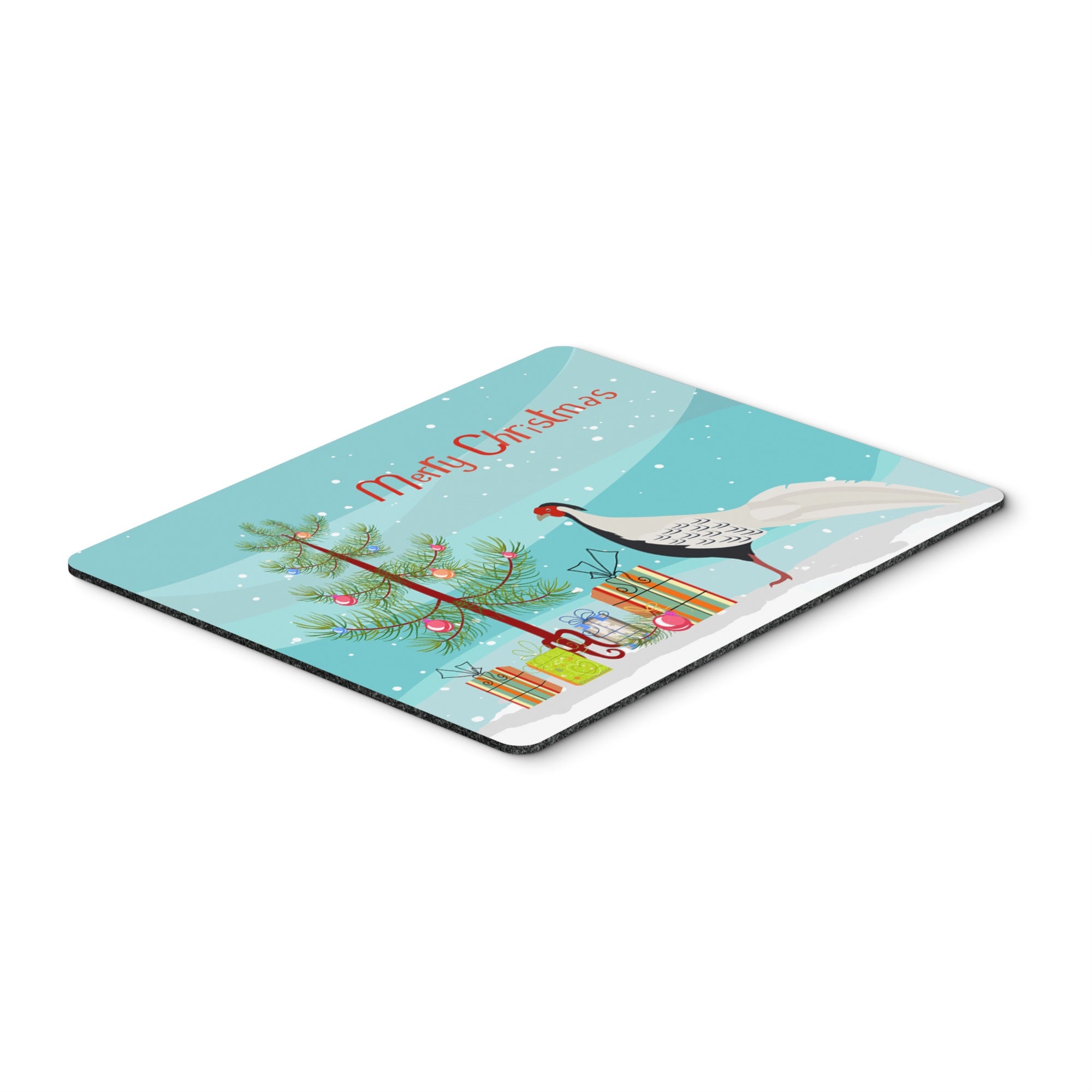 Caroline'S Treasures Silver Pheasant Christmas Mouse & Hot Pad Or Trivet, 7.75 X 9.25, Multicolor (Bb9296Mp)