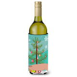 Caroline'S Treasures American Landrace Pig Christmas Decorative Bottle Hugger, 750Ml, Multicolor