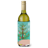 Caroline'S Treasures Welsh Pig Christmas Decorative Bottle Hugger, 750Ml, Multicolor