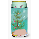 Caroline'S Treasures Welsh Pig Christmas Decorative Can Hugger, Tall, Multicolor