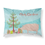 Caroline'S Treasures English Large White Pig Christmas Pillowcase, Standard, Multicolor