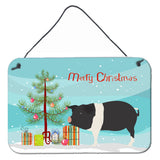 Caroline'S Treasures Hampshire Pig Christmas Metal Print, 8 X 12