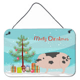 Caroline'S Treasures Gloucester Old Spot Pig Christmas Metal Print, 8 X 12