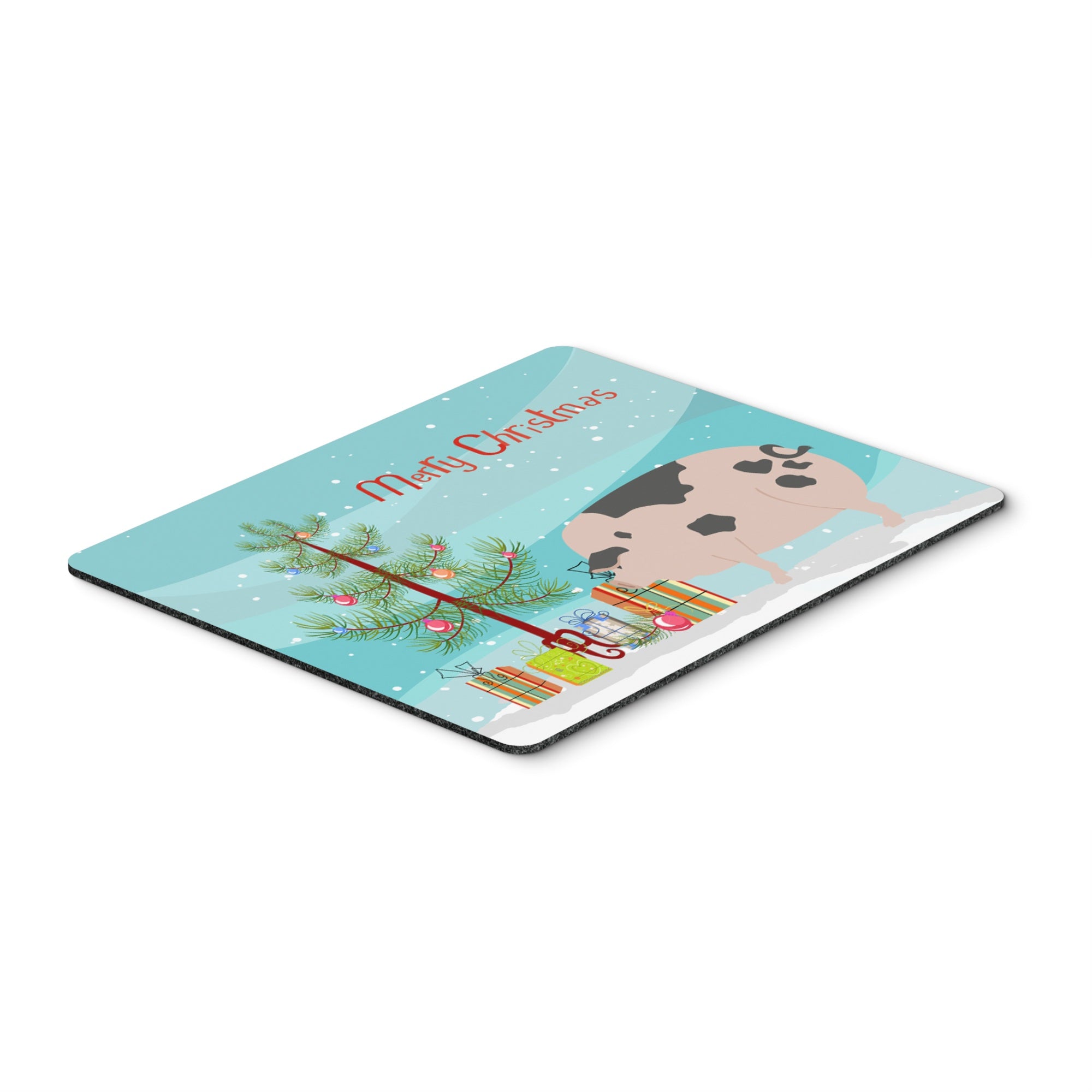 Caroline'S Treasures Gloucester Old Spot Pig Christmas Mouse & Hot Pad Or Trivet, 7.75 X 9.25, Multicolor (Bb9307Mp)