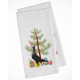 English Carrier Pigeon Christmas White Kitchen Towel Set Of 2
