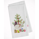 German Modena Pigeon Christmas White Kitchen Towel Set Of 2