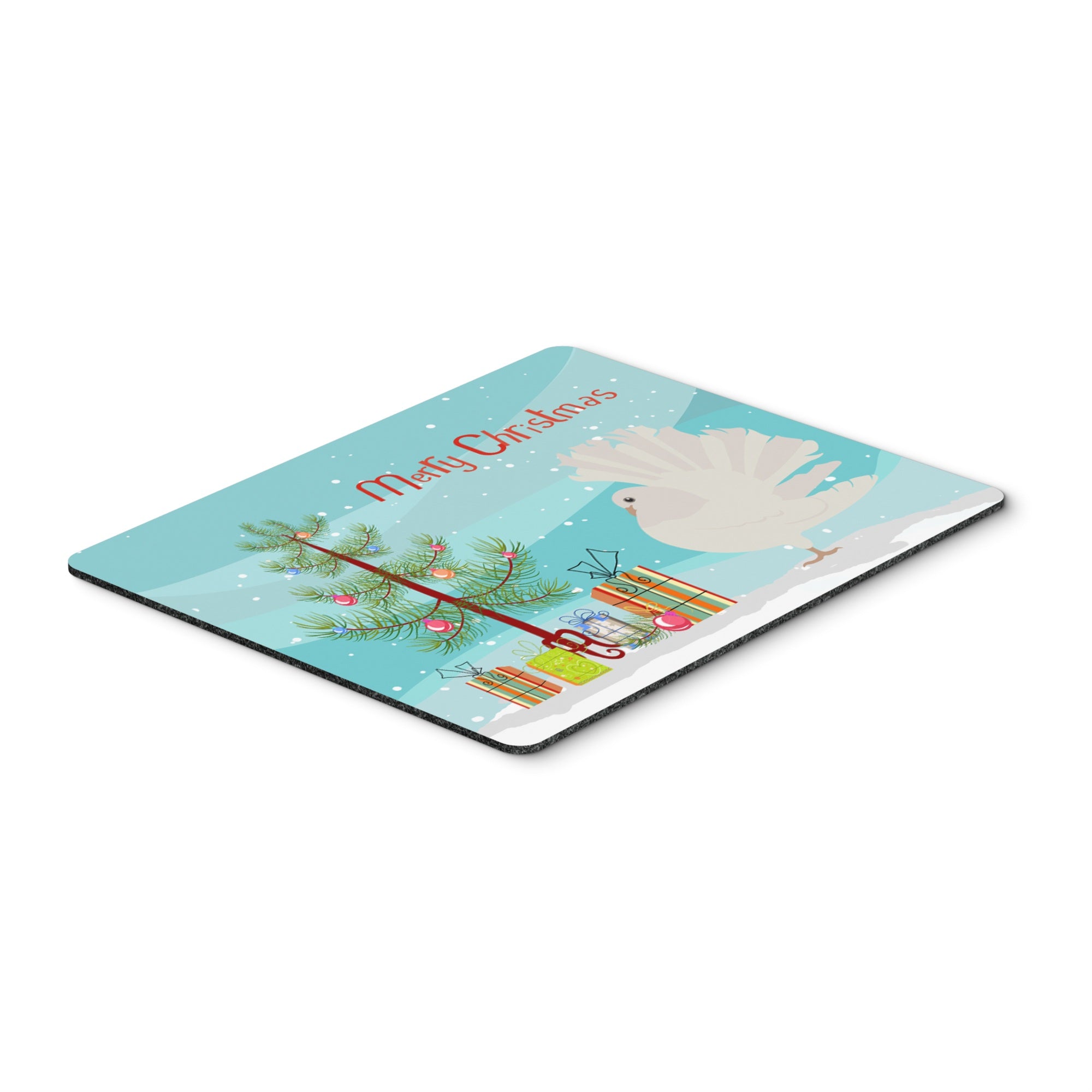 Caroline'S Treasures Silver Fantail Pigeon Christmas Mouse & Hot Pad Or Trivet, 7.75 X 9.25, Multicolor (Bb9317Mp)