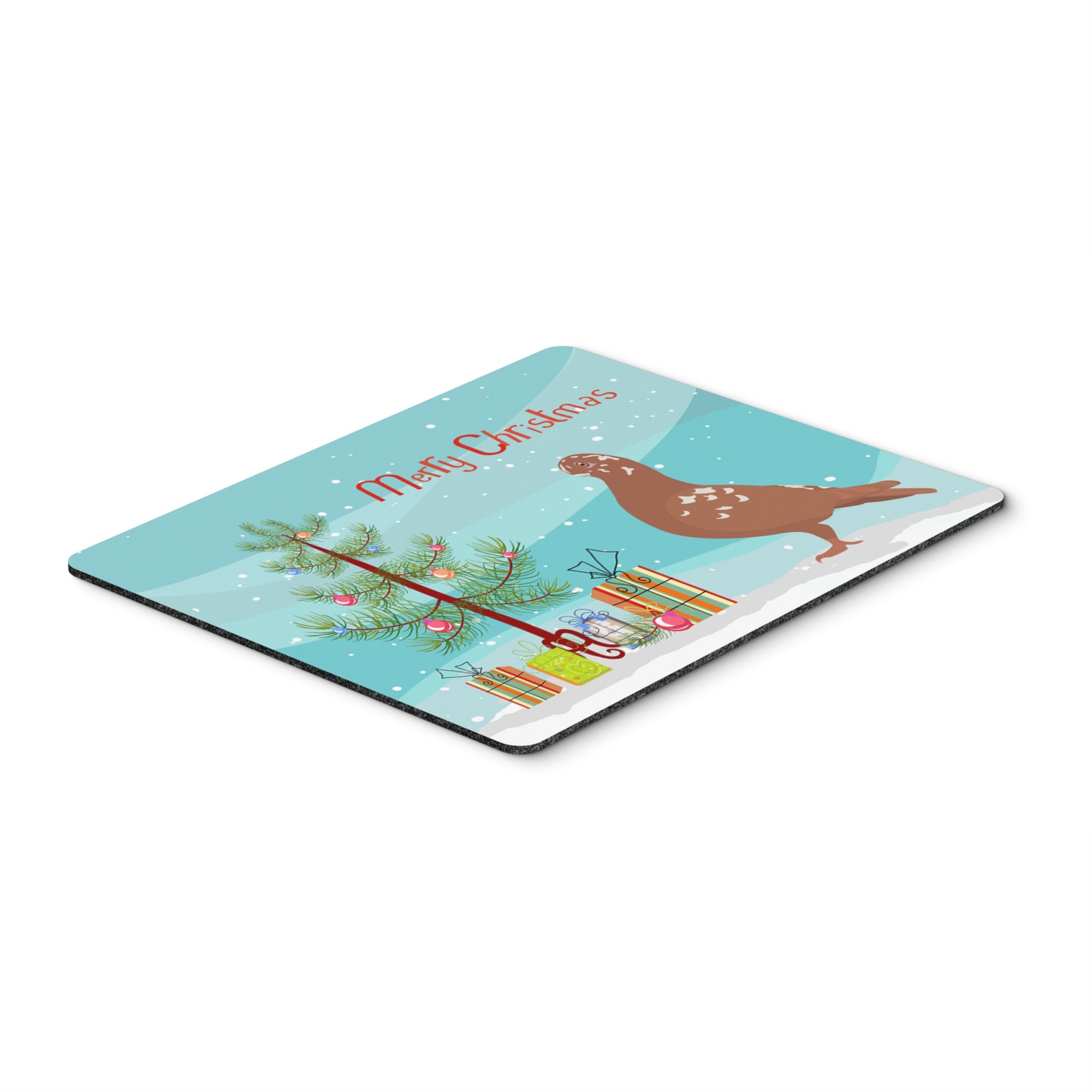 Caroline'S Treasures African Owl Pigeon Christmas Mouse & Hot Pad Or Trivet, 7.75 X 9.25, Multicolor (Bb9320Mp)