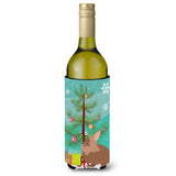 Caroline'S Treasures Lionhead Rabbit Christmas Decorative Bottle Hugger, 750Ml, Multicolor