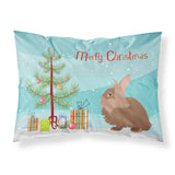 Caroline'S Treasures Lionhead Rabbit Christmas Pillowcase, Standard, Multicolor