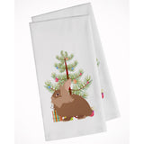 Lionhead Rabbit Christmas White Kitchen Towel Set Of 2
