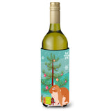 Caroline'S Treasures English Lop Rabbit Christmas Decorative Bottle Hugger, 750Ml, Multicolor