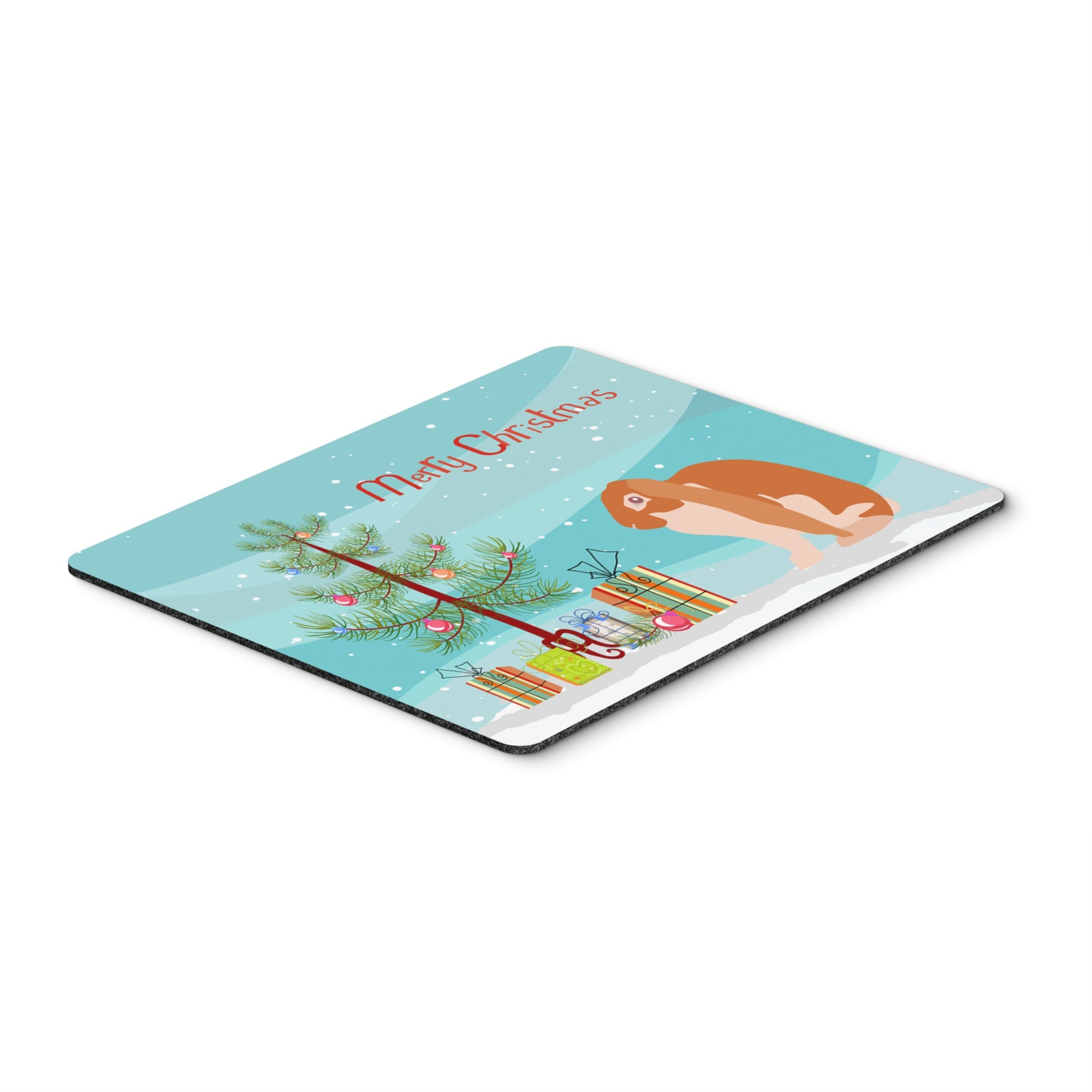 Caroline'S Treasures English Lop Rabbit Christmas Mouse & Hot Pad Or Trivet, 7.75 X 9.25, Multicolor (Bb9329Mp)