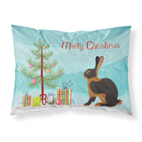 Caroline'S Treasures Tan Rabbit Christmas Pillowcase, Standard, Multicolor