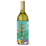 Caroline'S Treasures Giant Chinchilla Rabbit Christmas Decorative Bottle Hugger, 750Ml, Multicolor